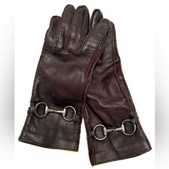 GUCCI LEATHER GLOVES - Picture 12 of 12